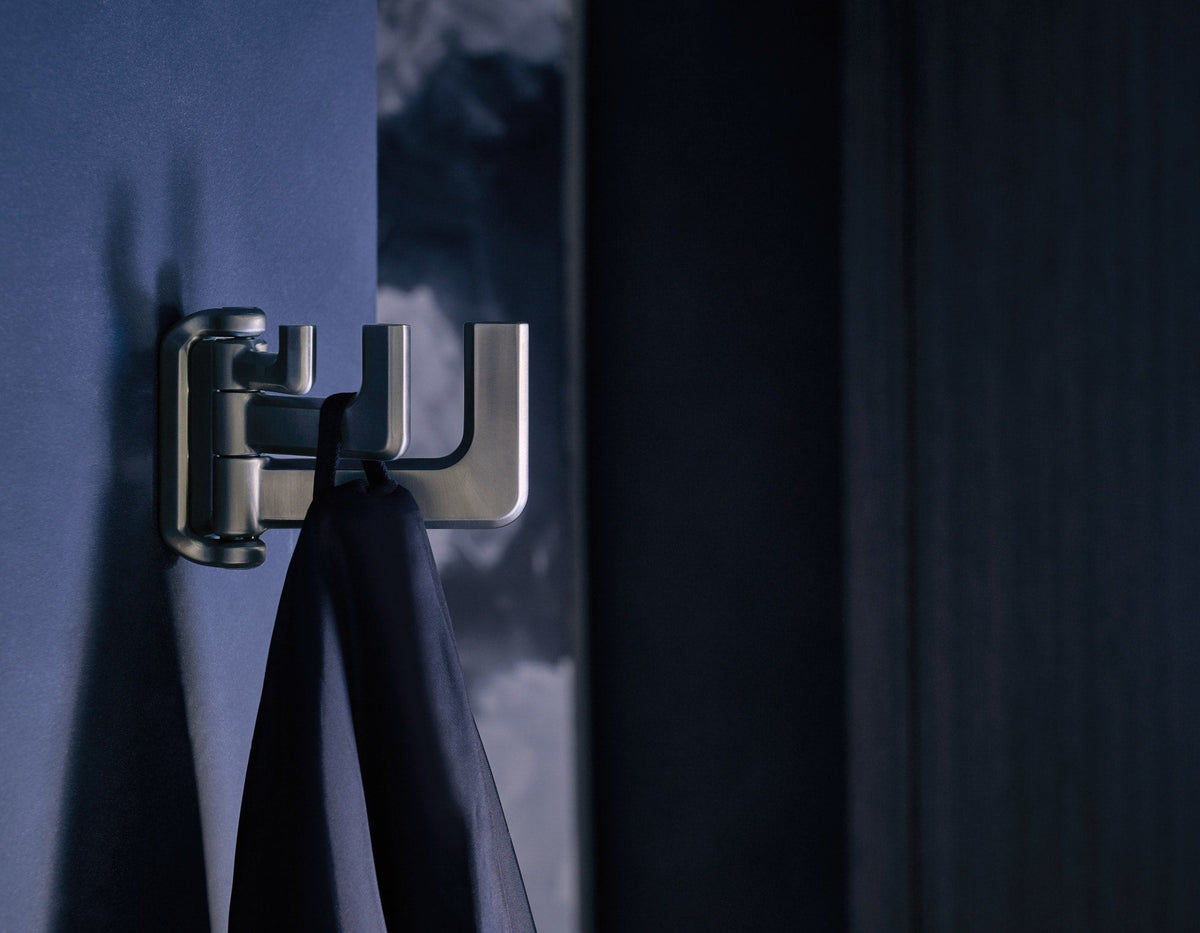 693598-SL Levoir™ Double Robe Hook Luxe Steel
