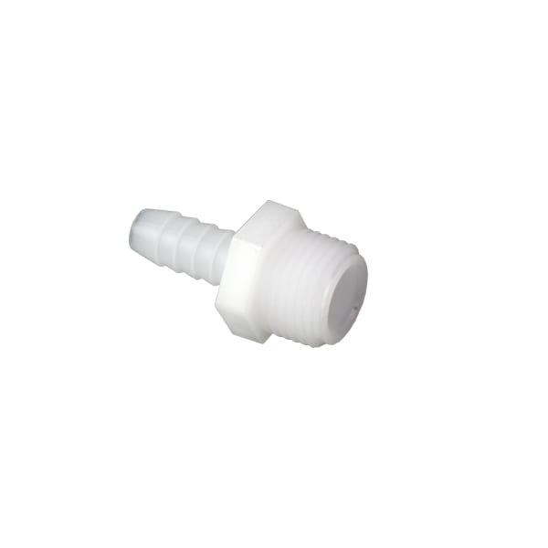 701-012B 3/8 Inch x 1/2 Inch Nylon Adapter: B x MIPT (Case of 100)