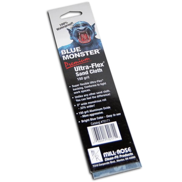 70171 2" x 8" Blue Monster Sandcloth - 10 STRI