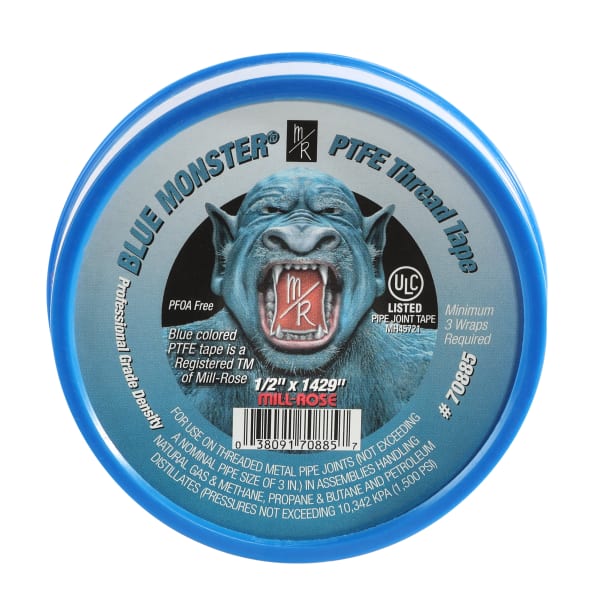 70885 1/2"x1429" Blue Monster PTFE Thread Tape