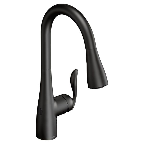 7594EWBL Arbor Touchless Single-Handle Pull-Down Sprayer Kitchen Faucet with MotionSense Wave in Matte Black