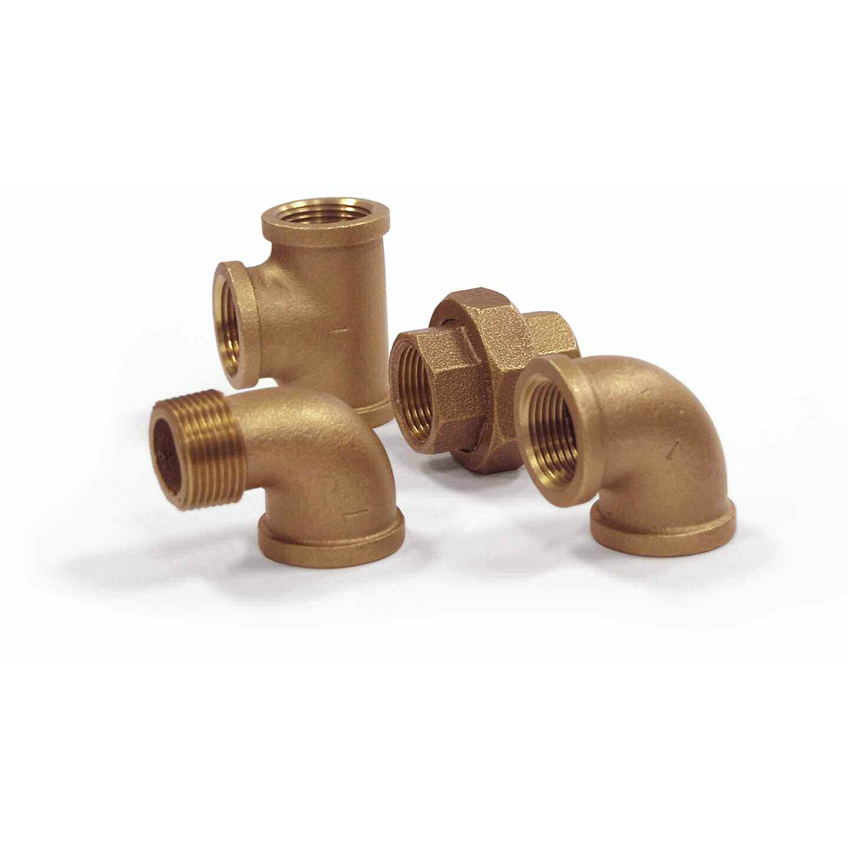 310-439NL 2-1/2" x 2-1/2" x 2" - Brass Tee (Reducing)