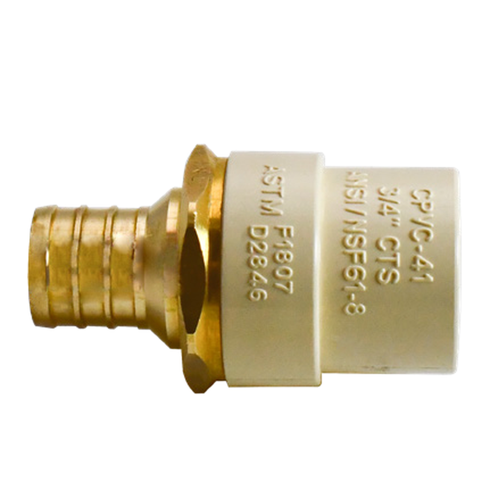 302-453NL 1/2" PEX CPVC Adapter (Expansion(F1960) x CPVC) - Brass