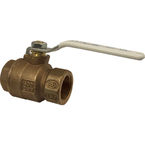 77CLF10501A Bronze 2 Piece Full Port Ball Valve with Standard Configuration 1" (2 x FNPT)