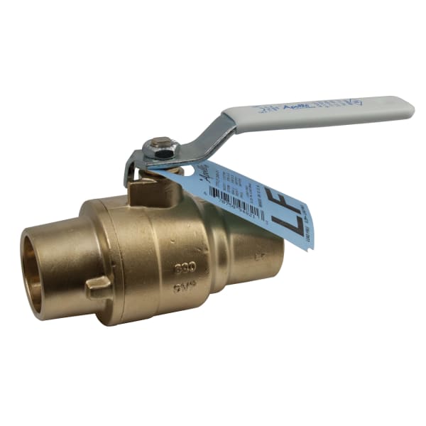 77FLF20501 Full Port Lead Free Brass Ball Valve with Standard Configuration 1" (2 x Solder)