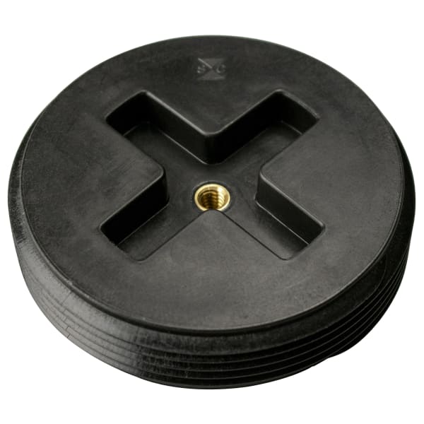 879-30 3" ABS C/O Plug with Threaded Brass Insert