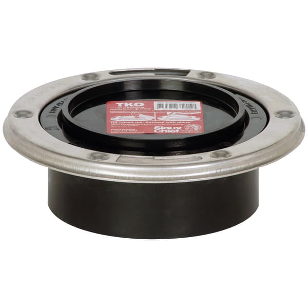 886-4ATM 4" H ABS TKO Flush to Floor with Stainless Steel Swivel Ring