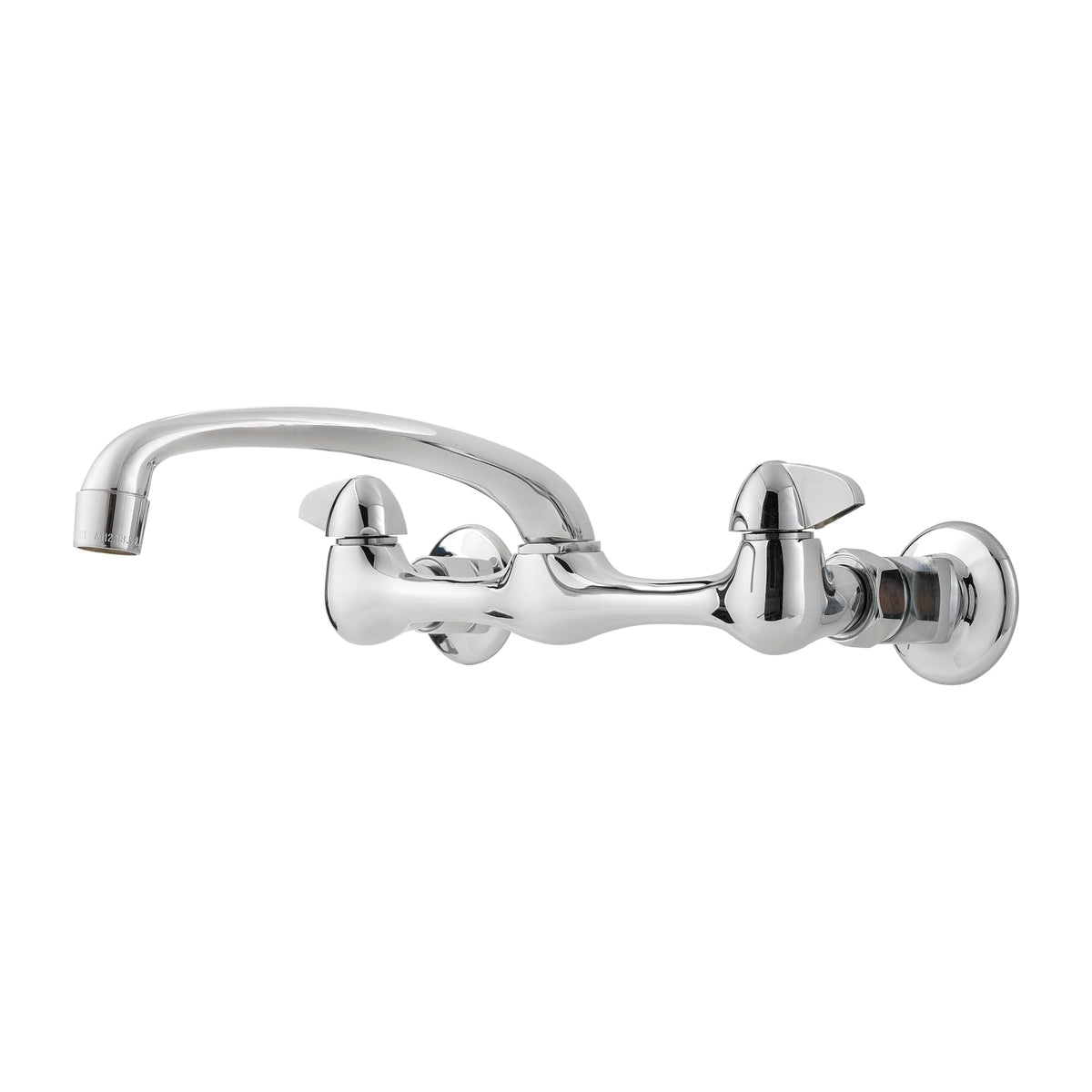 G127-1000 Pfirst Series 2-Handle Wall-Mount Kitchen Faucet in Polished Chrome