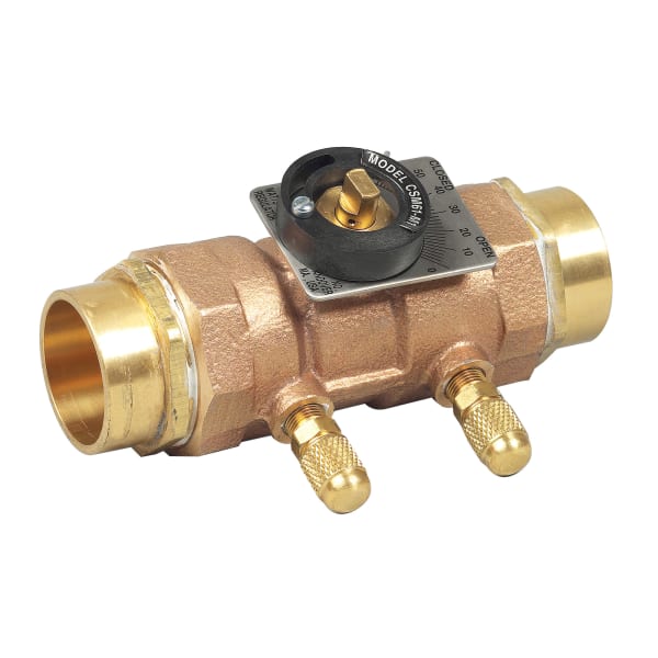 0856810 3/4" Lead Free Flow Measurement Valve, Solder Connections