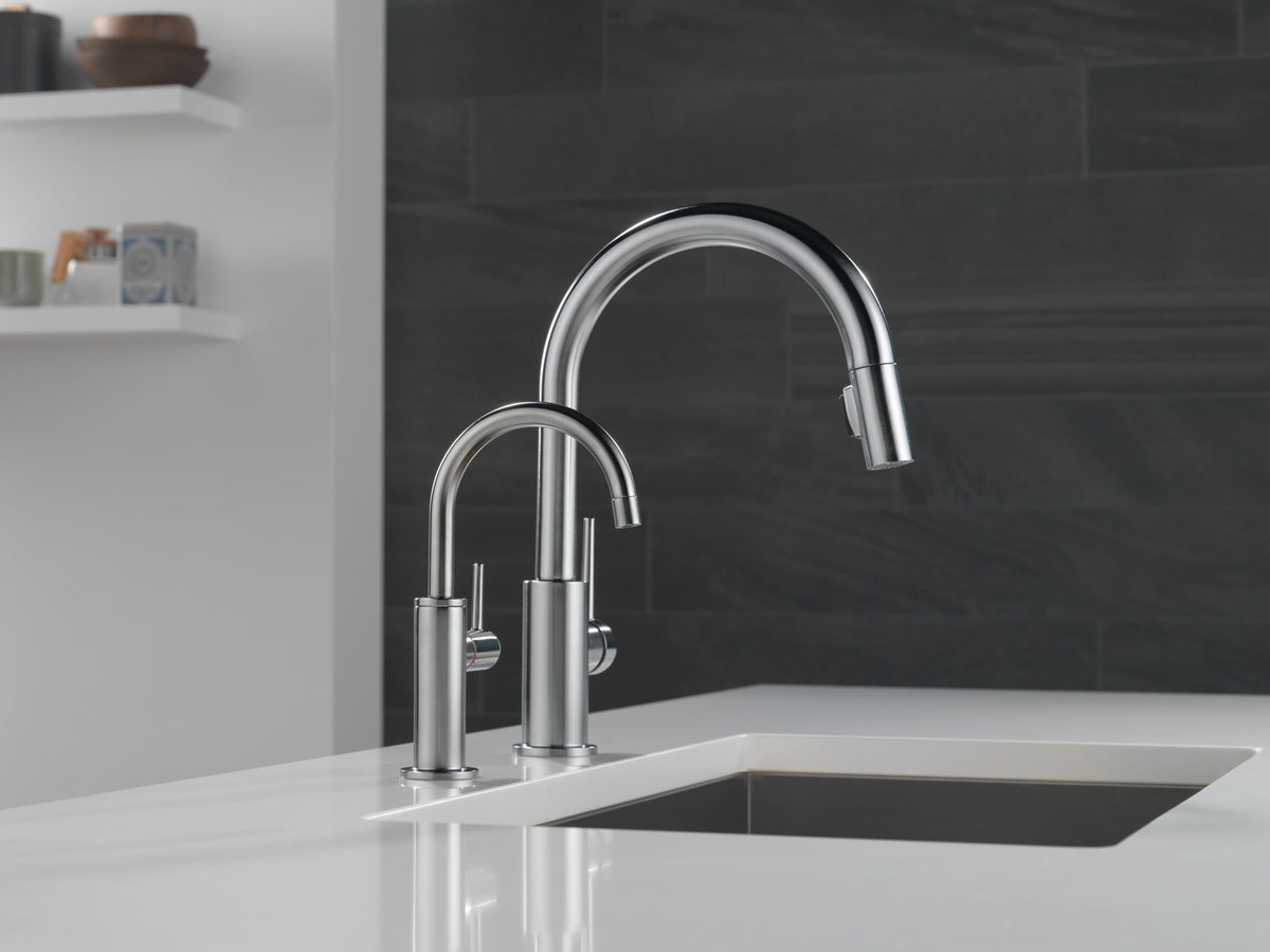 1930LF-H-AR Contemporary Round Instant Hot Water Dispenser Arctic Stainless