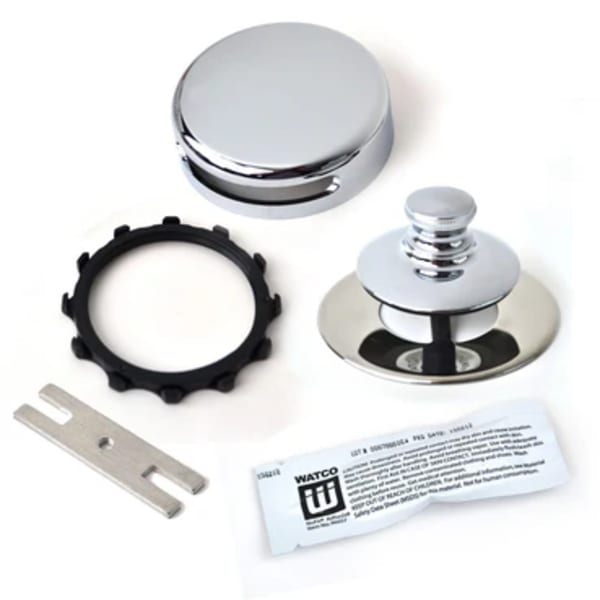 948700-PP-CP-2P-C Universal NuFit® Innovator® Push Pull Carded Trim Kit with Adapter Pins Chrome