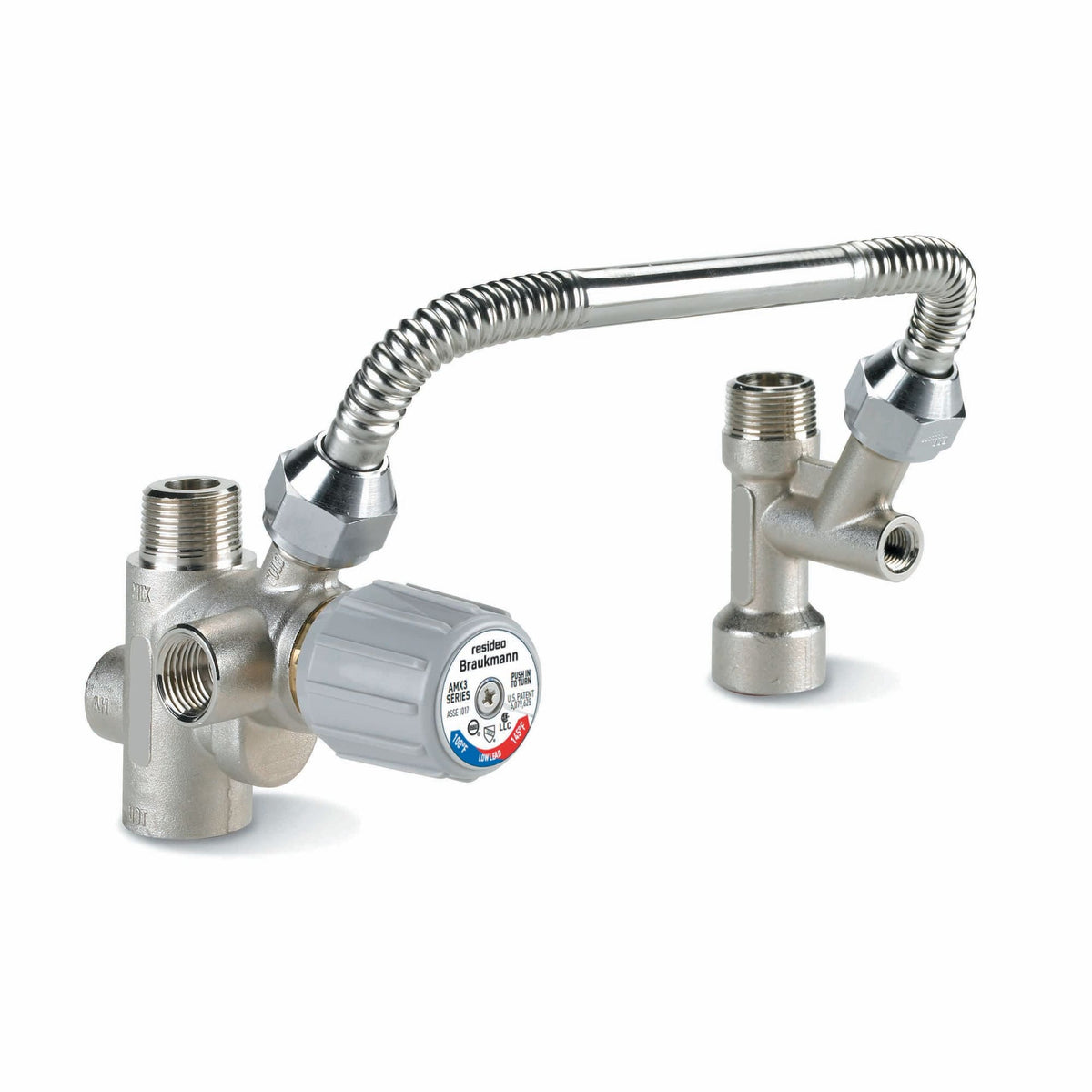 AMX302TLF/U Water Heater Kit - DirectConnect Valve, Tee, and 11 in Flex Connector LF