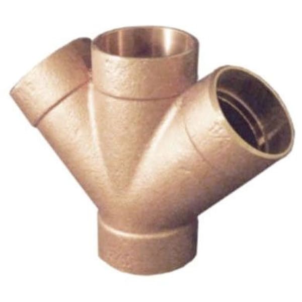 A 07080 2" Copper Fittings - DWV - Double Wye C x C x C x C