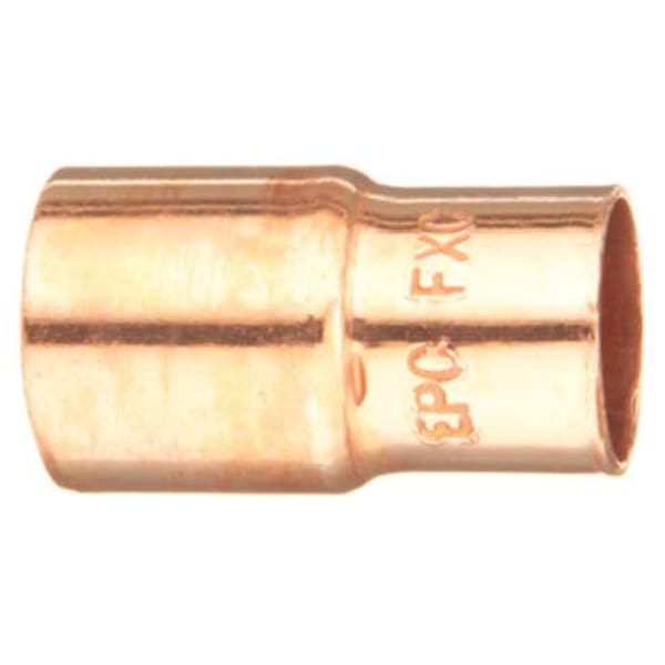 W 01317R 1/2" x 1/4" Copper Fittings - Cleaned & Bagged - Fitting Reducer Ftg x C