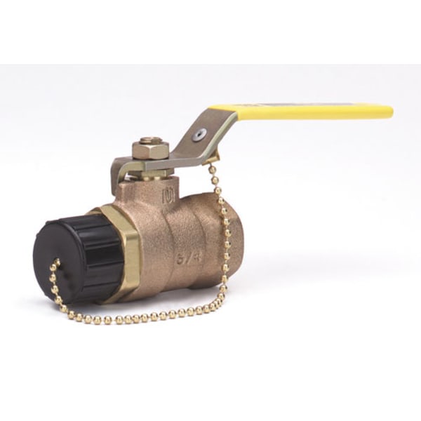 BA100-HA-12 1/2" - FIP x Hose - Bronze, Full Port - Ball Valve - 150 SWG - 600 WOG, RPTFE Seat, Stainless Steel Ball