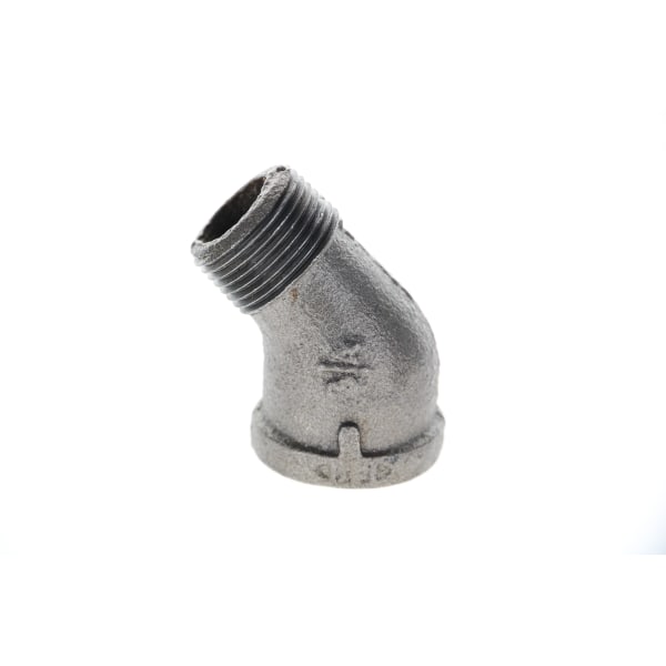 520-504 3/4" Black Iron Elbow - 45° (Street)