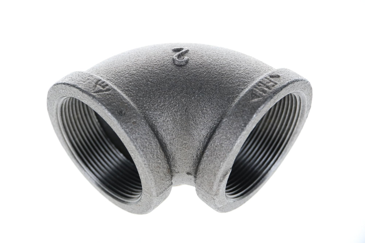 520-008 2" Black Iron Elbow - 90°