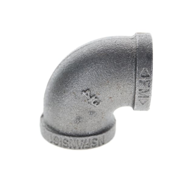 520-004 3/4" Black Iron Elbow - 90°