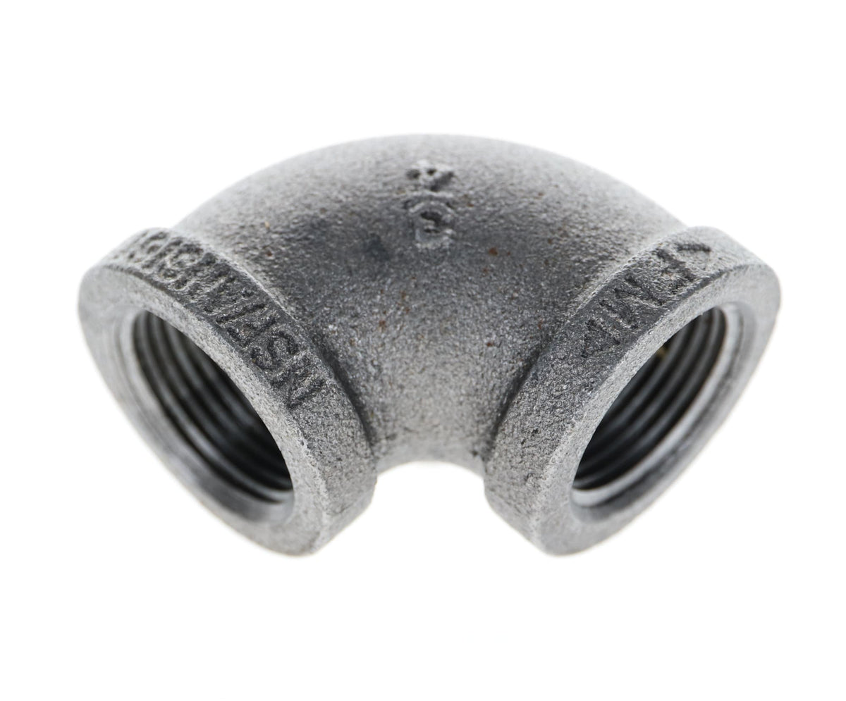 520-004 3/4" Black Iron Elbow - 90°