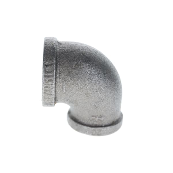 1-1/2" x 1/2" Black Iron Elbow - 90°