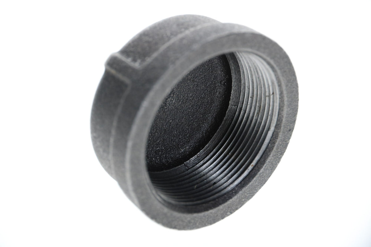 521-409 2-1/2" Black Iron Cap
