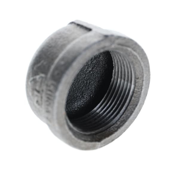 521-406 1-1/4" Black Iron Cap