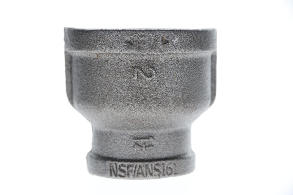 521-386 2" x 1-1/4" Black Iron Coupling