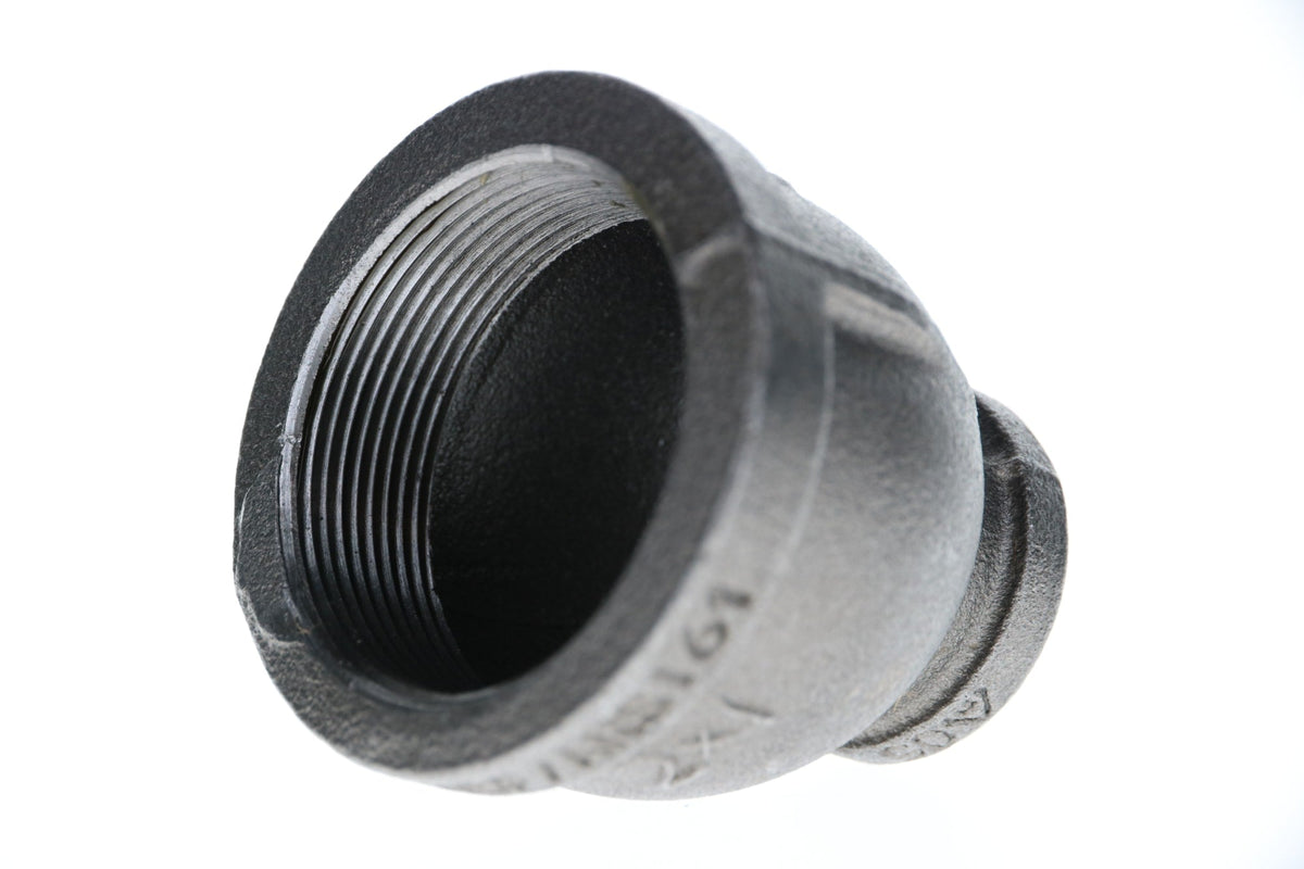 521-385 2" x 1" Black Iron Coupling
