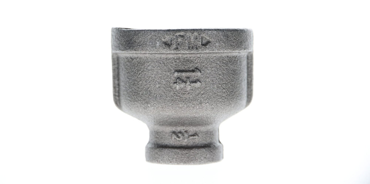 521-363 1-1/4" x 1/2" Black Iron Coupling
