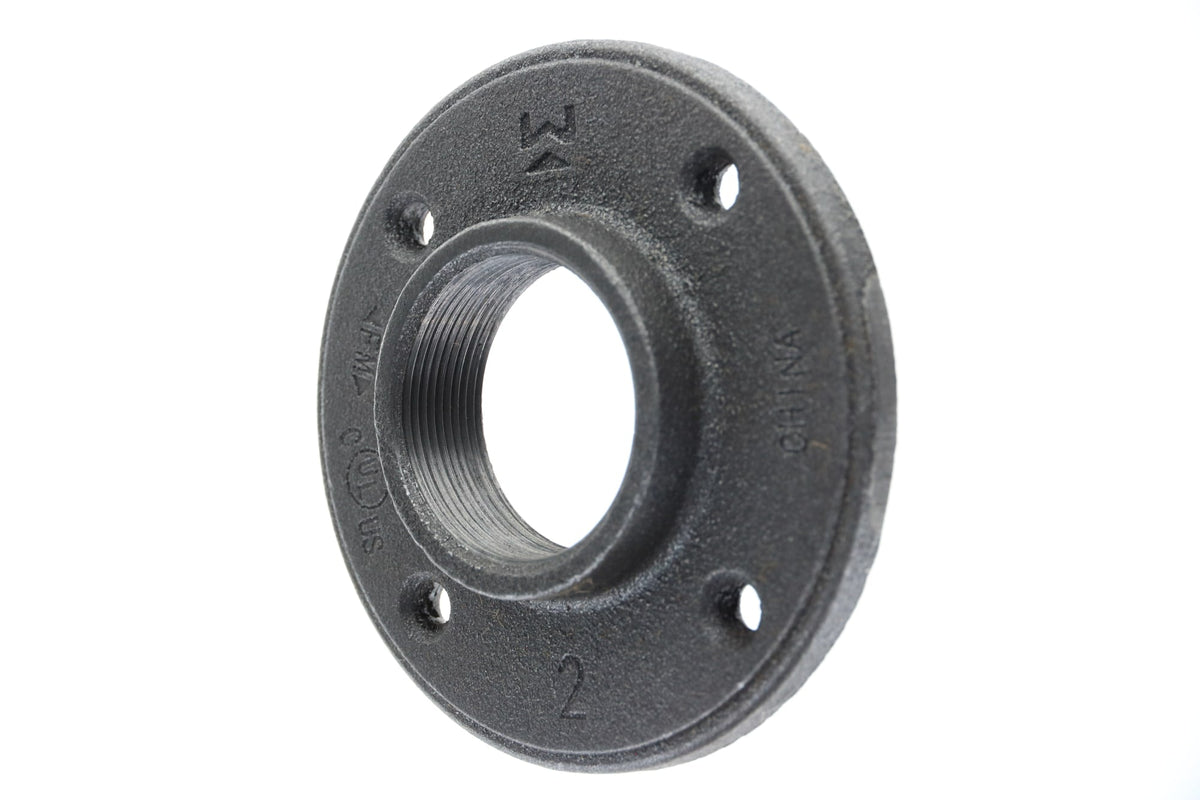 521-608 2" Black Iron Floor Flange