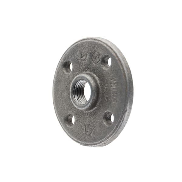 521-603 1/2" Black Iron Floor Flange