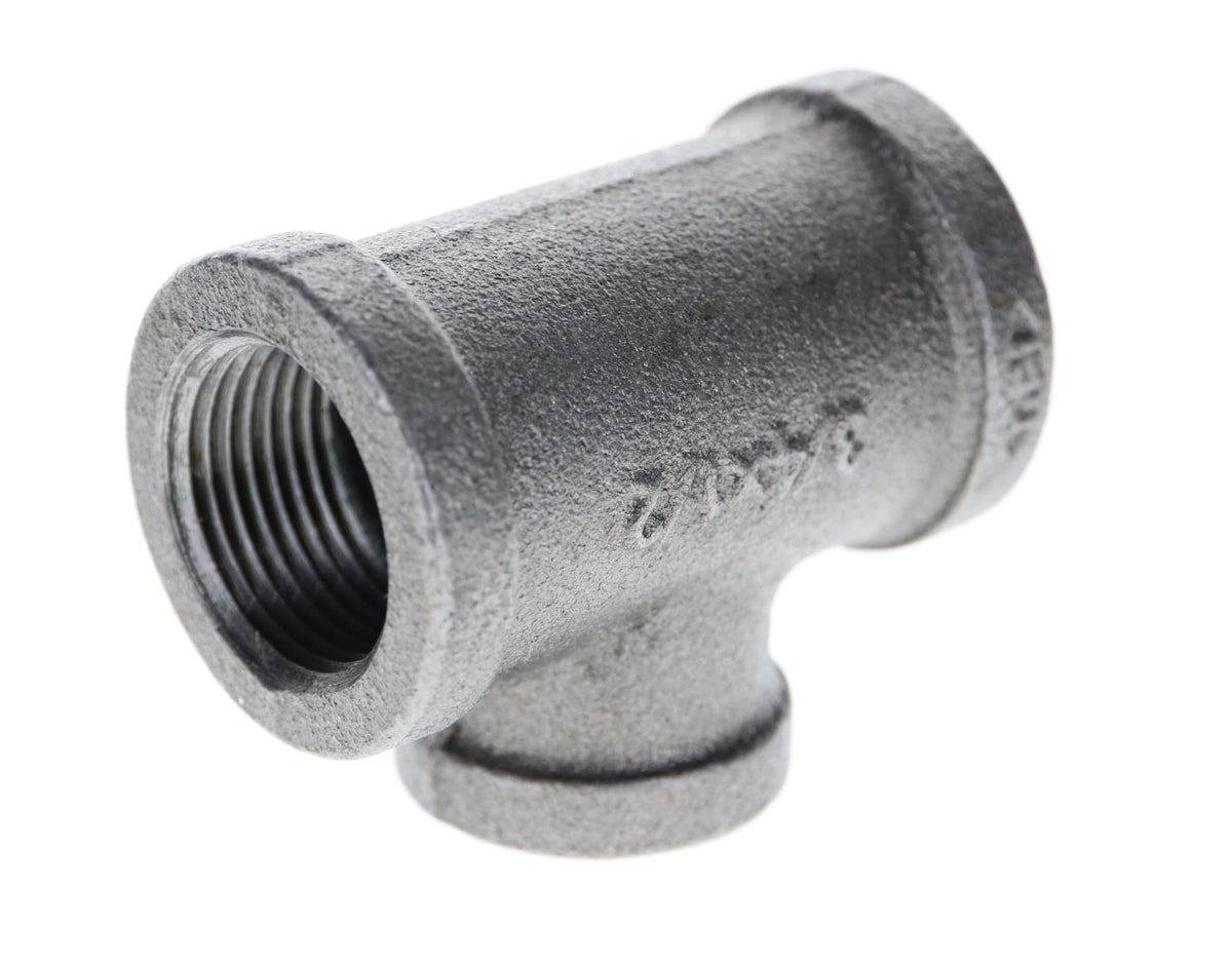 520-743 3/4" x 3/4" x 1/2" Black Iron Tee