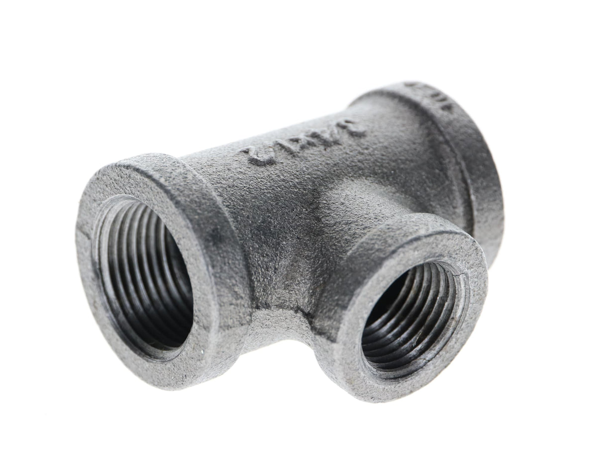 520-743 3/4" x 3/4" x 1/2" Black Iron Tee