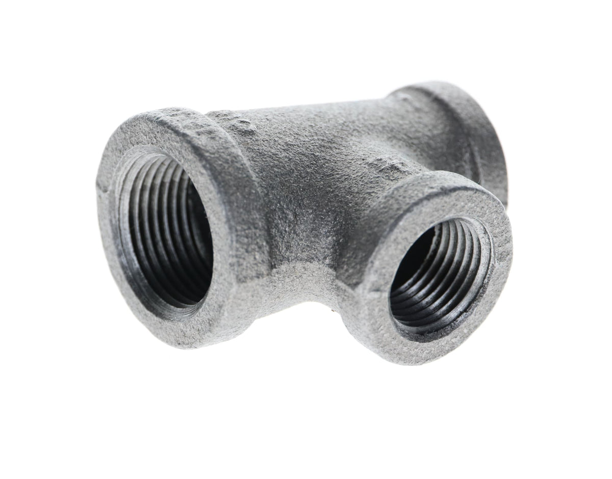 520-433 3/4" x 1/2" x 1/2" Black Iron Tee