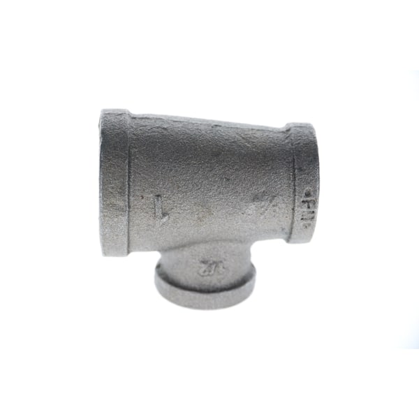 520-768 1-1/2" x 1-1/4" x 1" Black Iron Tee