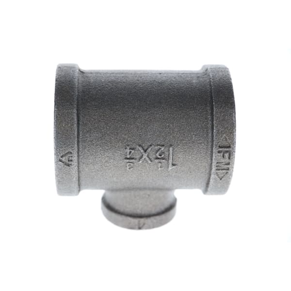 520-774 1-1/2" x 1-1/2" x 3/4" Black Iron Tee