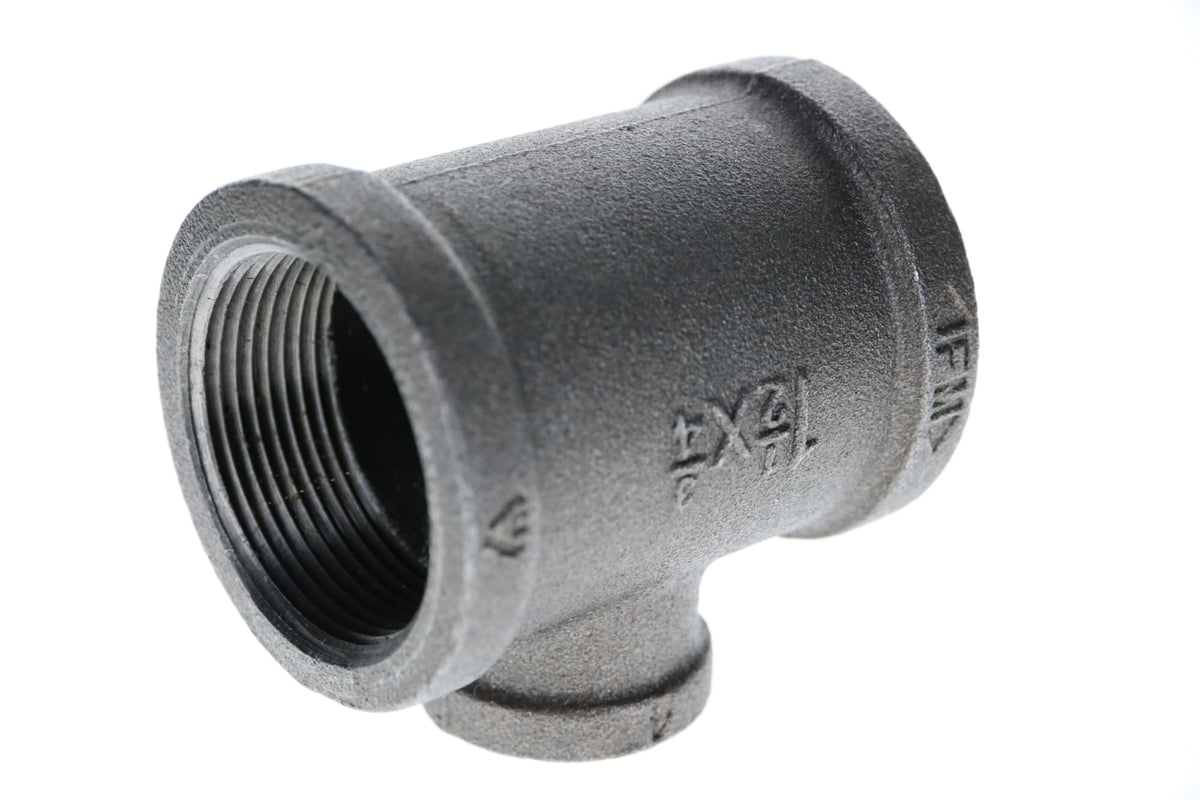 520-774 1-1/2" x 1-1/2" x 3/4" Black Iron Tee