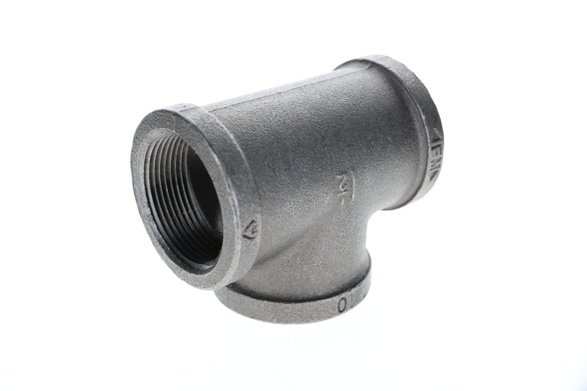520-607 1-1/2" Black Iron Tee