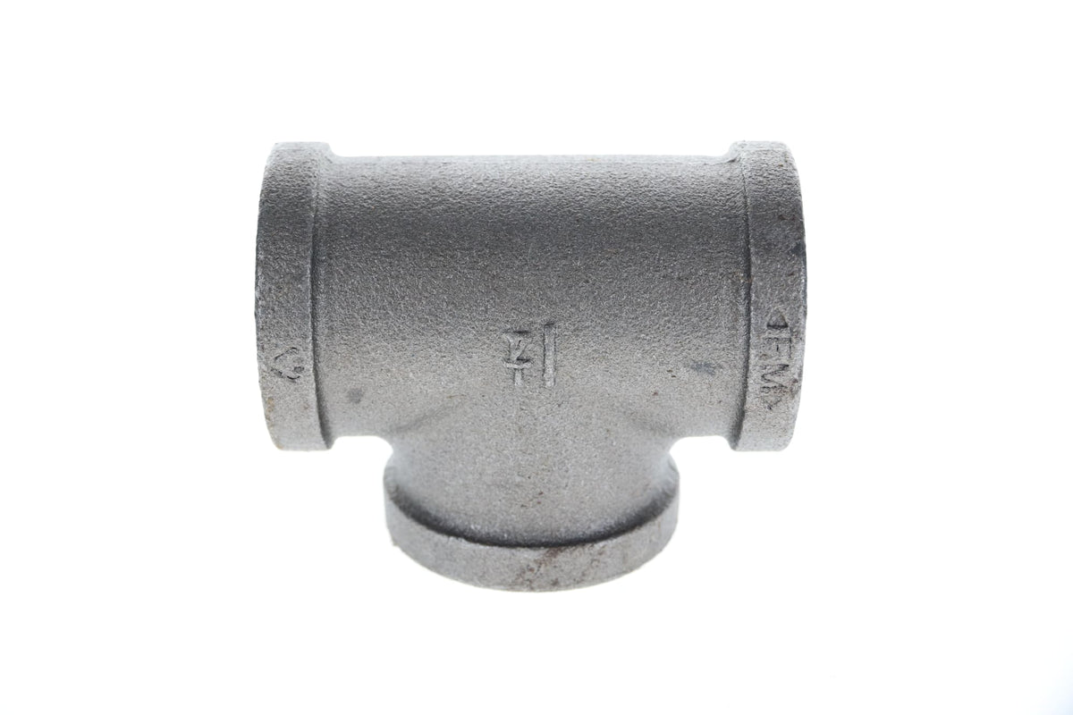 520-606 1-1/4" Black Iron Tee