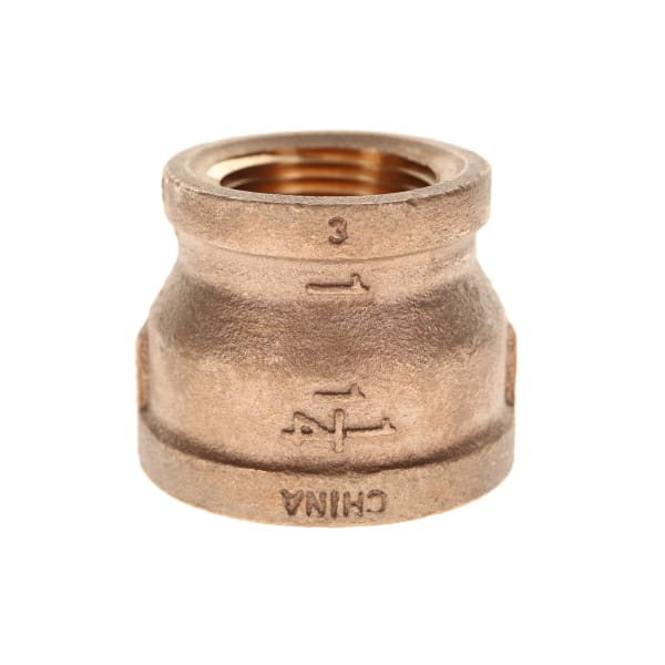 310-376NL 1-1/4" x 1" - Brass Reducing Coupling