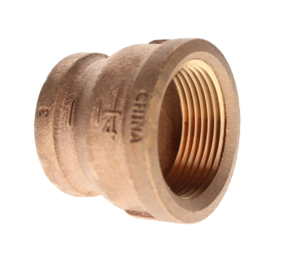 310-375NL 1-1/4" x 3/4" - Brass Reducing Coupling