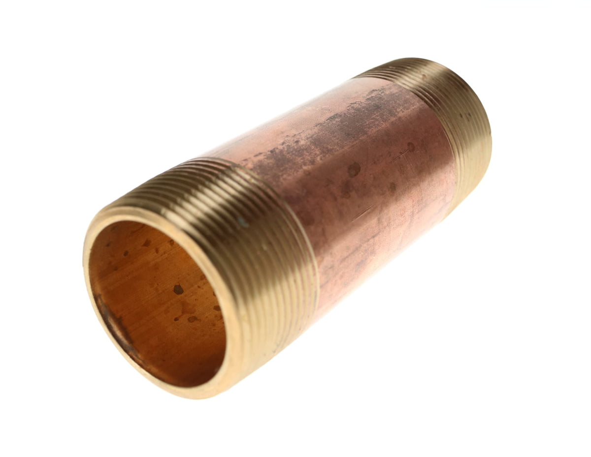 311-166 2" x 4" Red Brass Pipe Nipple
