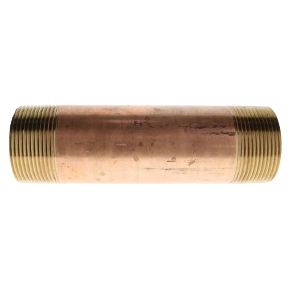 311-156 1-1/2" x 12" Red Brass Pipe Nipple