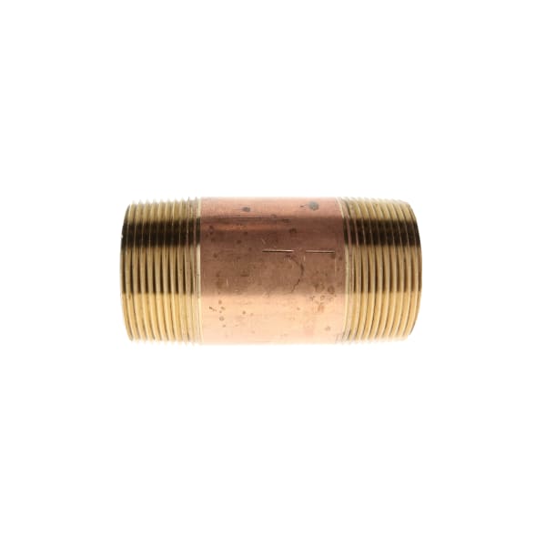 311-184 2-1/2" x 3" Red Brass Pipe Nipple