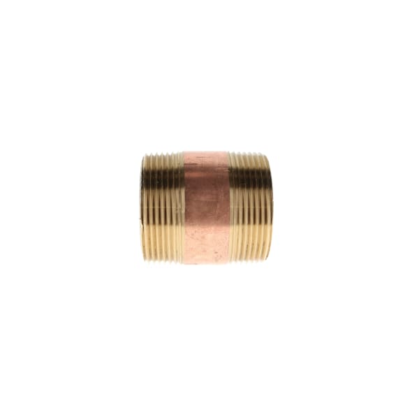 311-142 1-1/2" x 2" Red Brass Pipe Nipple