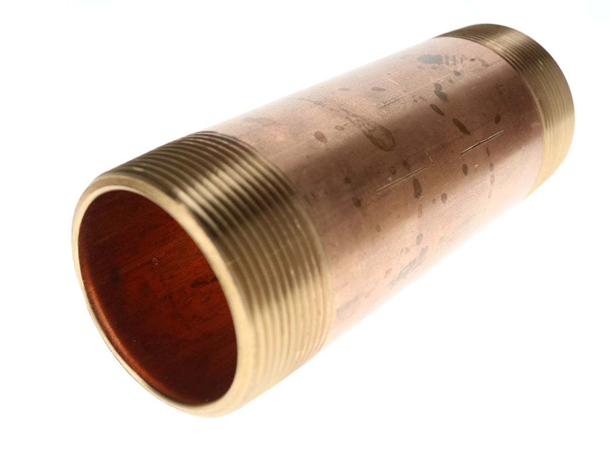 311-210 3" x 6" Red Brass Pipe Nipple