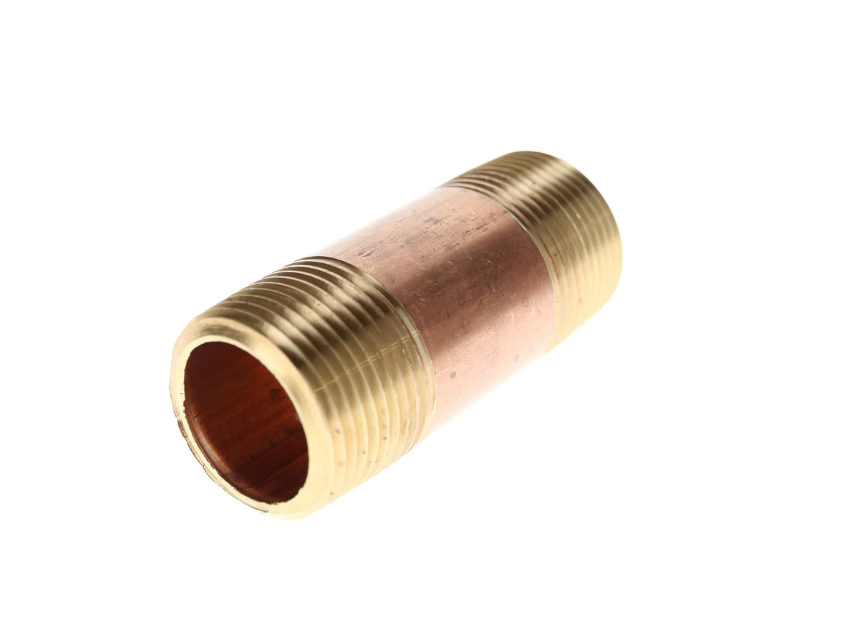 311-106 1" x 4" Red Brass Pipe Nipple
