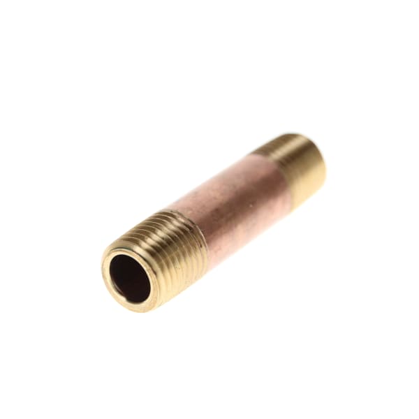 311-002 1/8" x 2" Red Brass Pipe Nipple