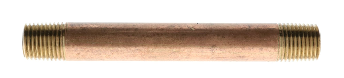 311-010 1/8" x 6" Red Brass Pipe Nipple