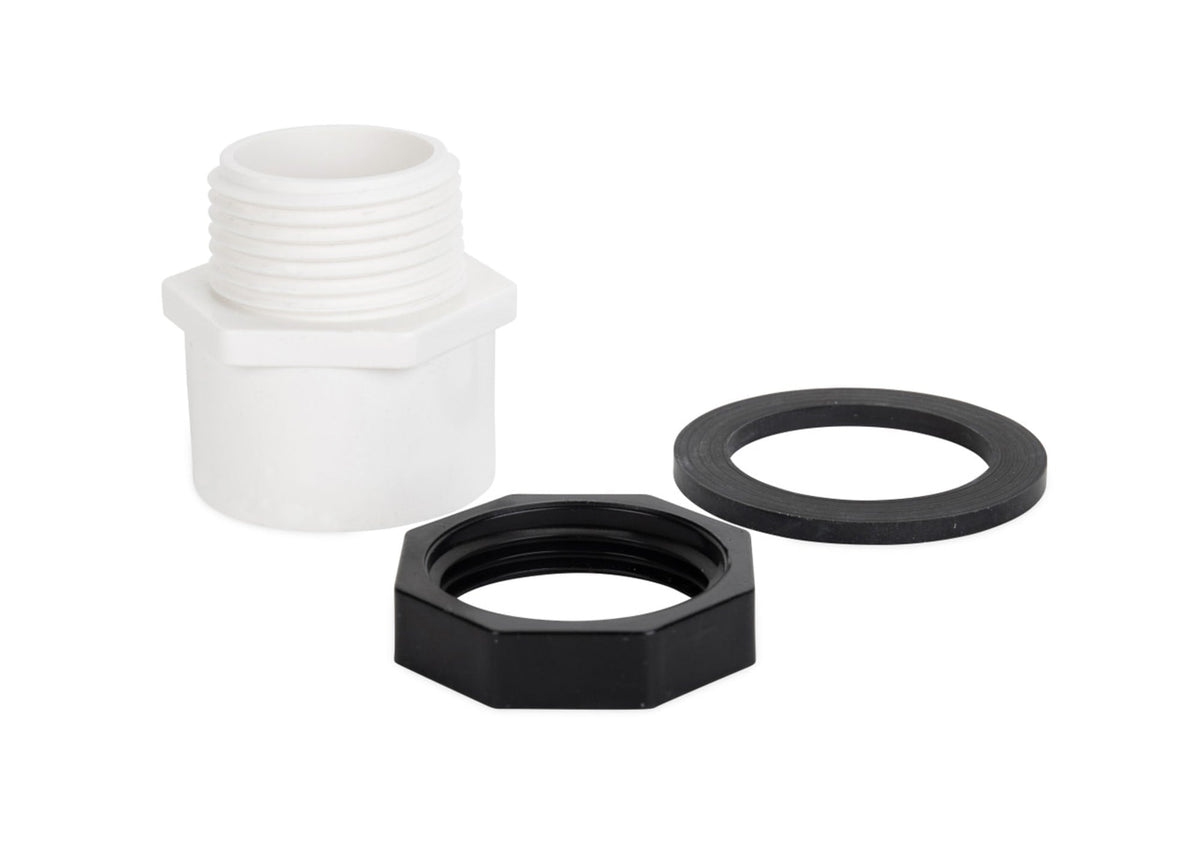 20860 30" Aluminum Water Heater Drain Pan Short w/PVC Fitting (E/F) 20810